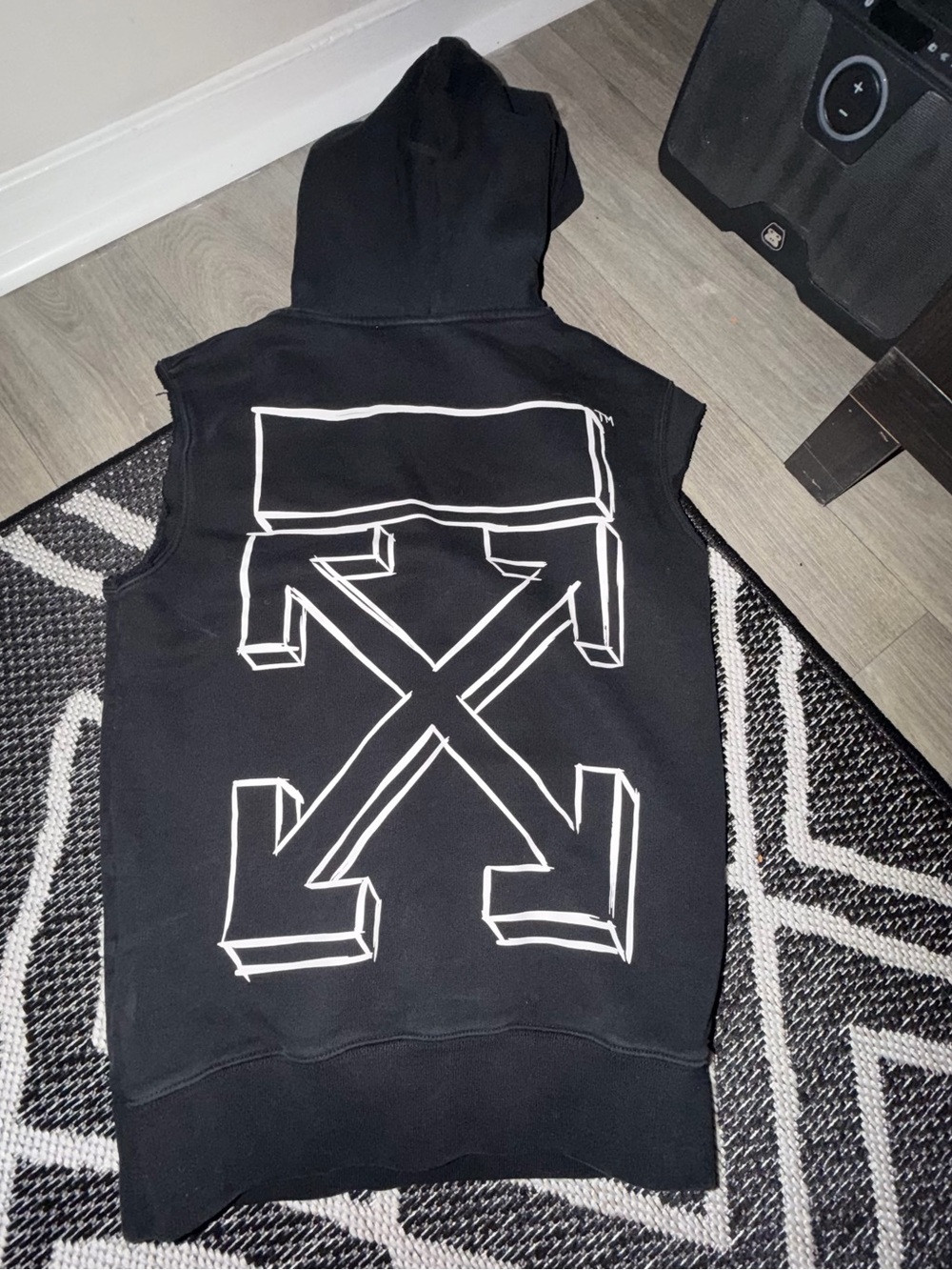 Off white x small used sweater cuff arms myself